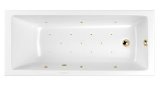 Гидромассажная ванна Whitecross Wave 0101.160080.100.RELAX.GL 160x80см Relax золото